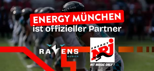 ENERGY ist offizieller Partner der Munich Ravens ENERGY X Munich Ravens