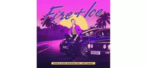 Purple Disco Machine mit "FIRE+ICE" Singlecover von Purple Disco Machines "FIRE+ICE"