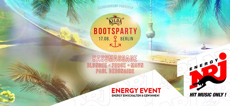 KILDA BOOTSPARTY mit BASSMASSAGE