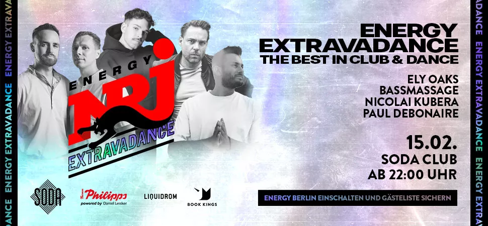 ENERGY EXTRAVADANCE PARTY im Soda Club - 15.02.