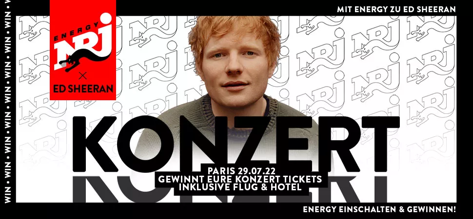 Gewinne Tickets inkl. Flug & Hotel für Ed Sheeran in Paris!