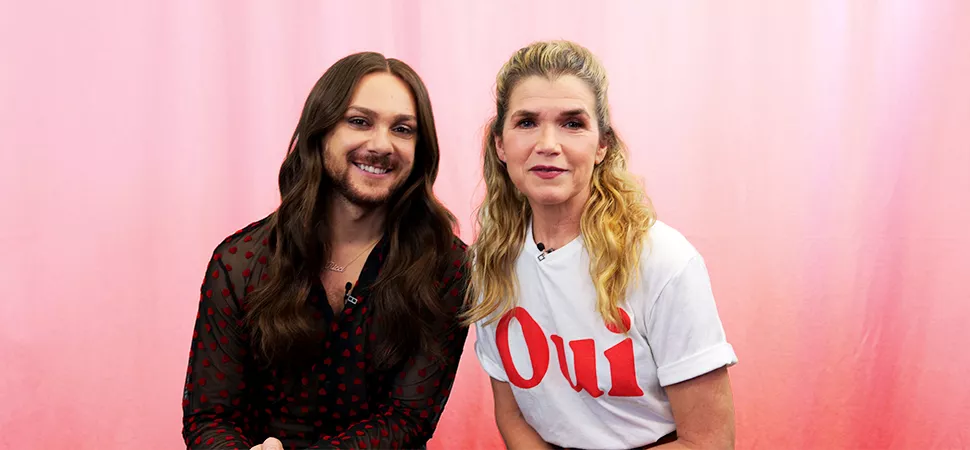 Anke Engelke und Riccardo Simonetti bei ENERGY zu Besuch