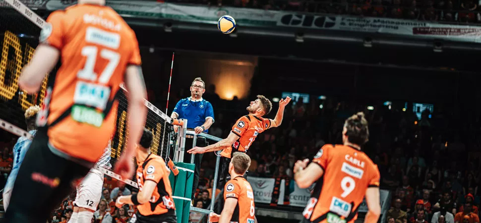 BR Volleys beim Spiel