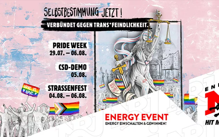 ENERGY präsentiert die Hamburg Pride Week 2023