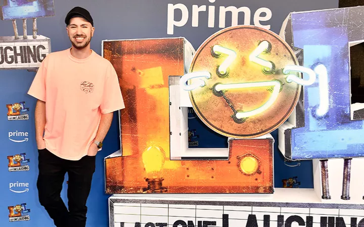 Dominik Porschen bei der Premiere der vierten Staffel LOL