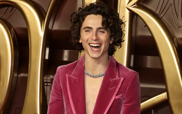 Timothee Chalamet auf der Weltpremiere von "Wonka"