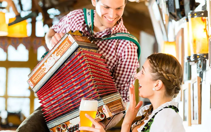 Spaß beim Oktoberfest