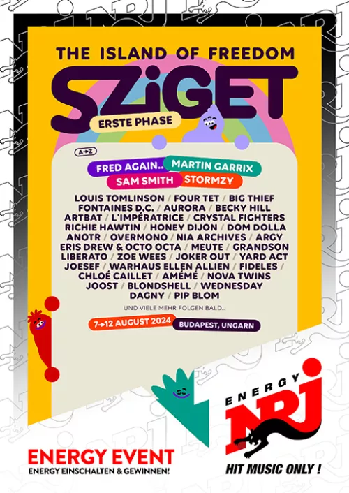 ENERGY präsentiert das Sziget Festival 2024