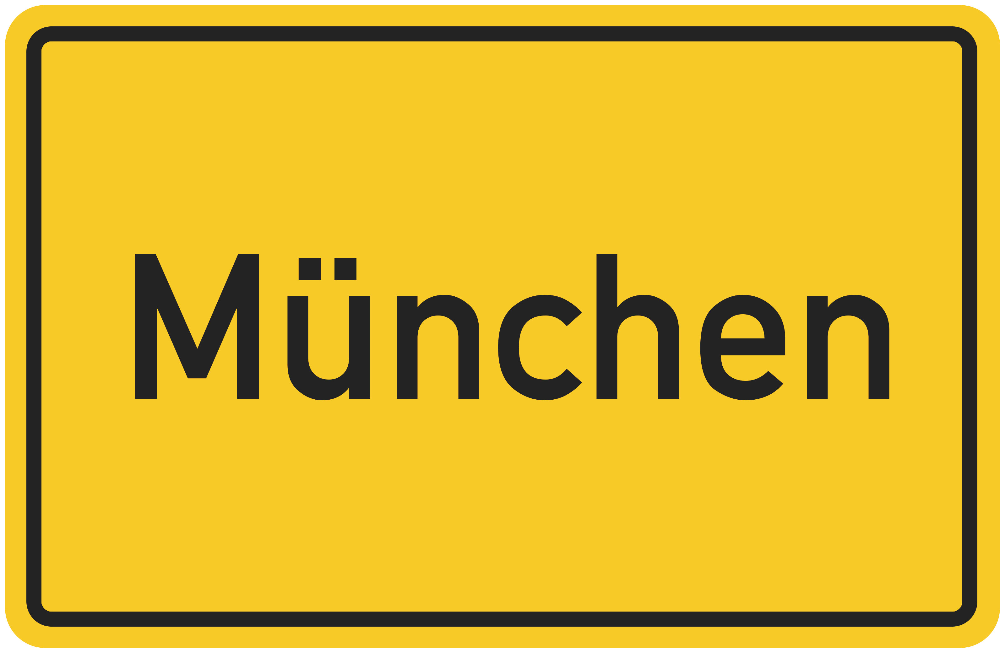 München Ortsschild